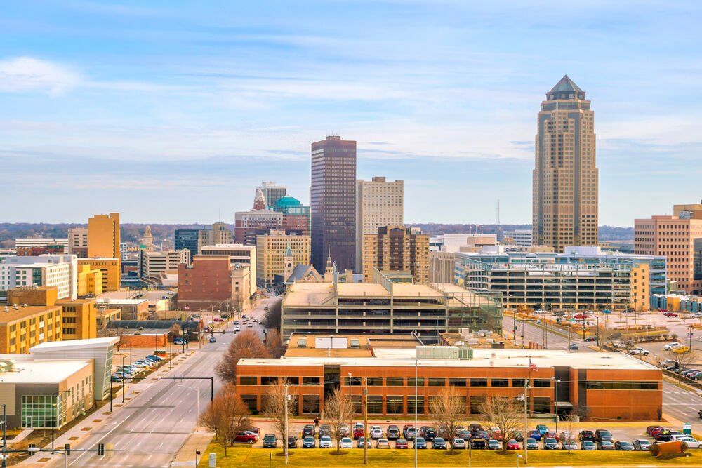 9. Des Moines, IA